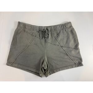 Forever 21 Men's Grayish Green Drawstring Sweat Lounge Shorts Size 2XL